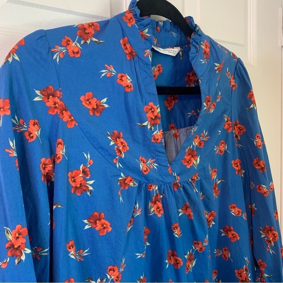 Zara Blue Floral Emma Dress, size M - Picture 3 of 8